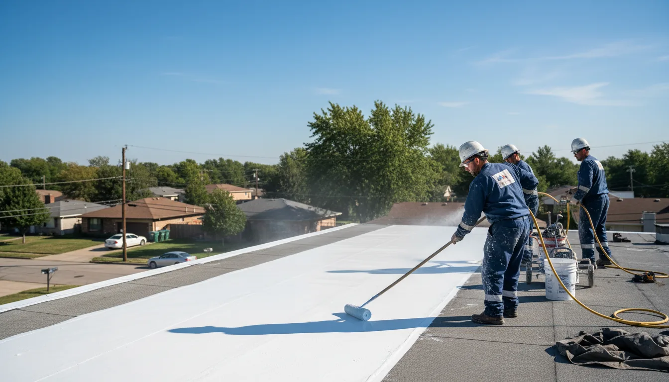 Commercial roof coating in Oley, PA near me